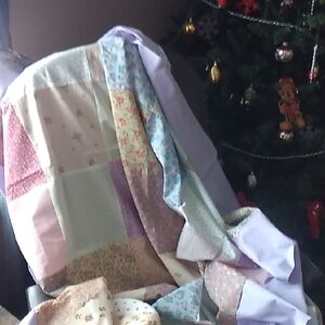 3/$45 Patchwork Quilt with Pastel Colors